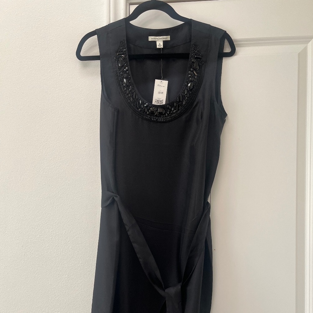 Banana Republic beaded silk dress